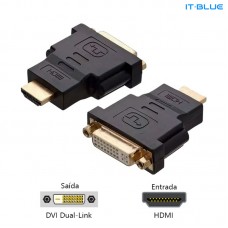 Adaptador DVI Fêmea x HDMI Macho LE-5511 It Blue